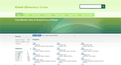 Desktop Screenshot of greatdirectorylinks.com